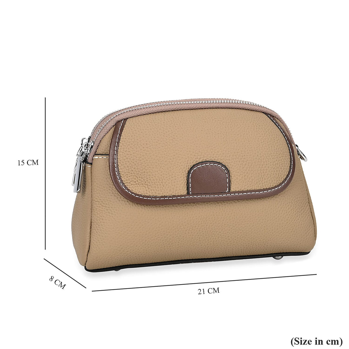 Genuine Leather Solid Crossbody Bag 7774510 7