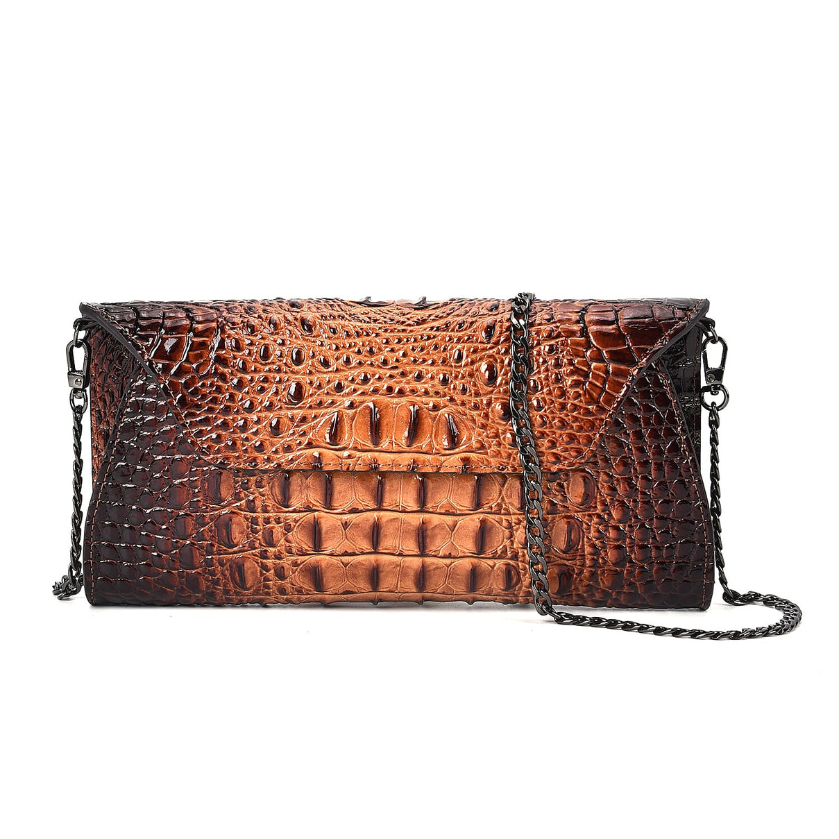 Genuine Leather Croc Skin Textured Crossbody Bag 7749515 0