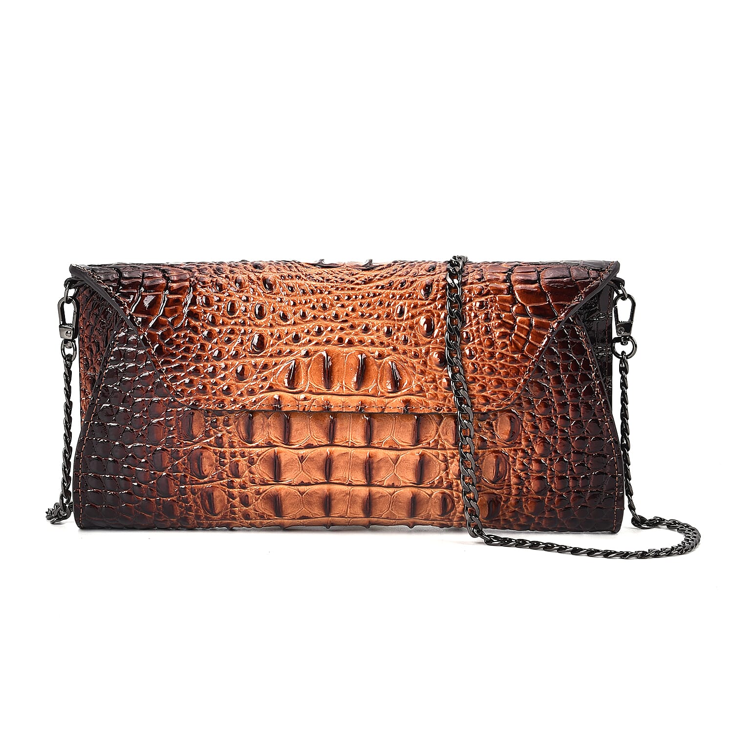 Genuine Leather Croc Skin Textured Crossbody Bag 7749515 0