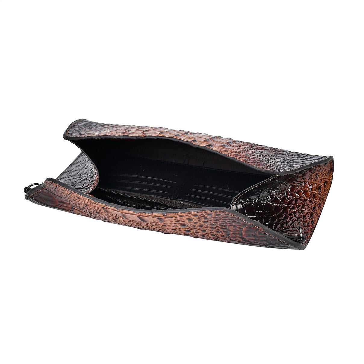 Genuine Leather Croc Skin Textured Crossbody Bag 7749515 4