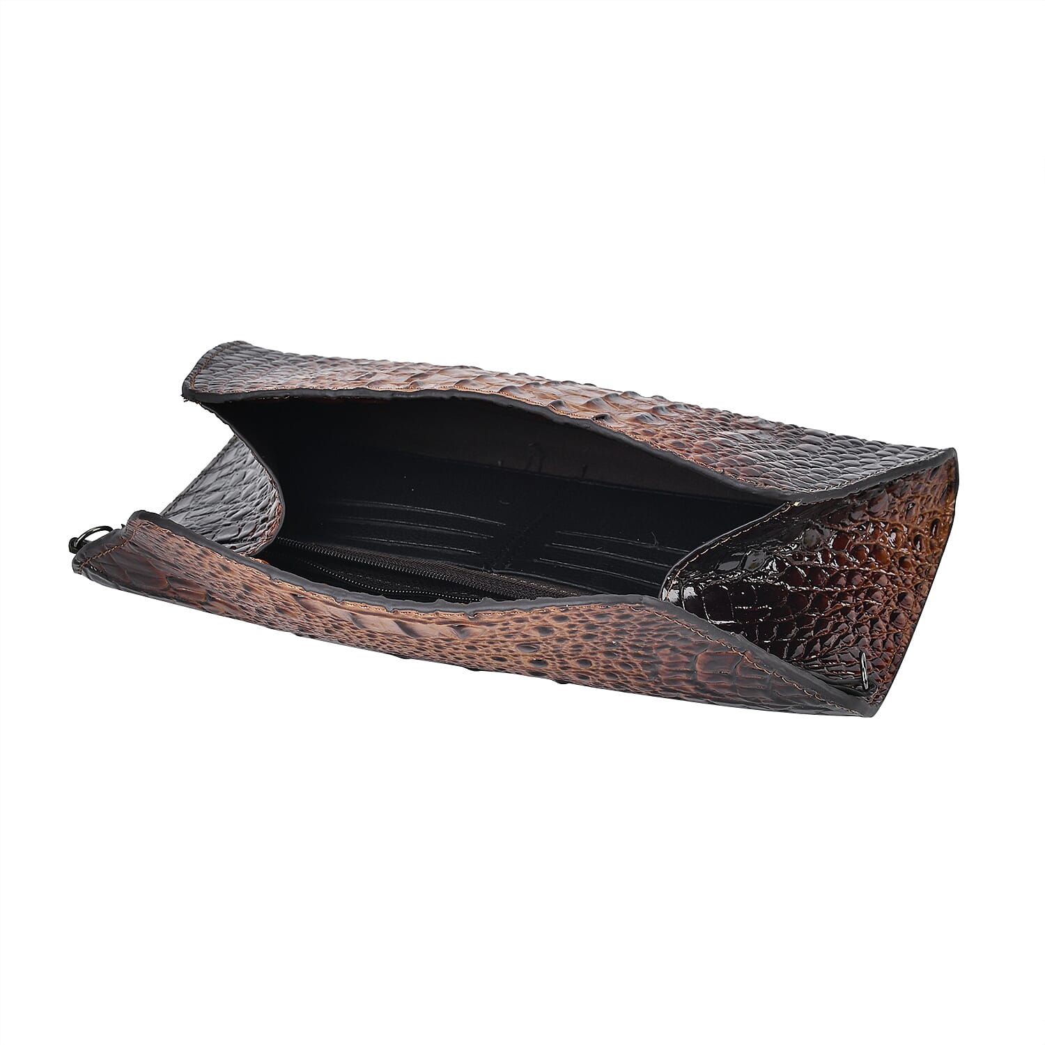 Genuine Leather Croc Skin Textured Crossbody Bag 7749515 4