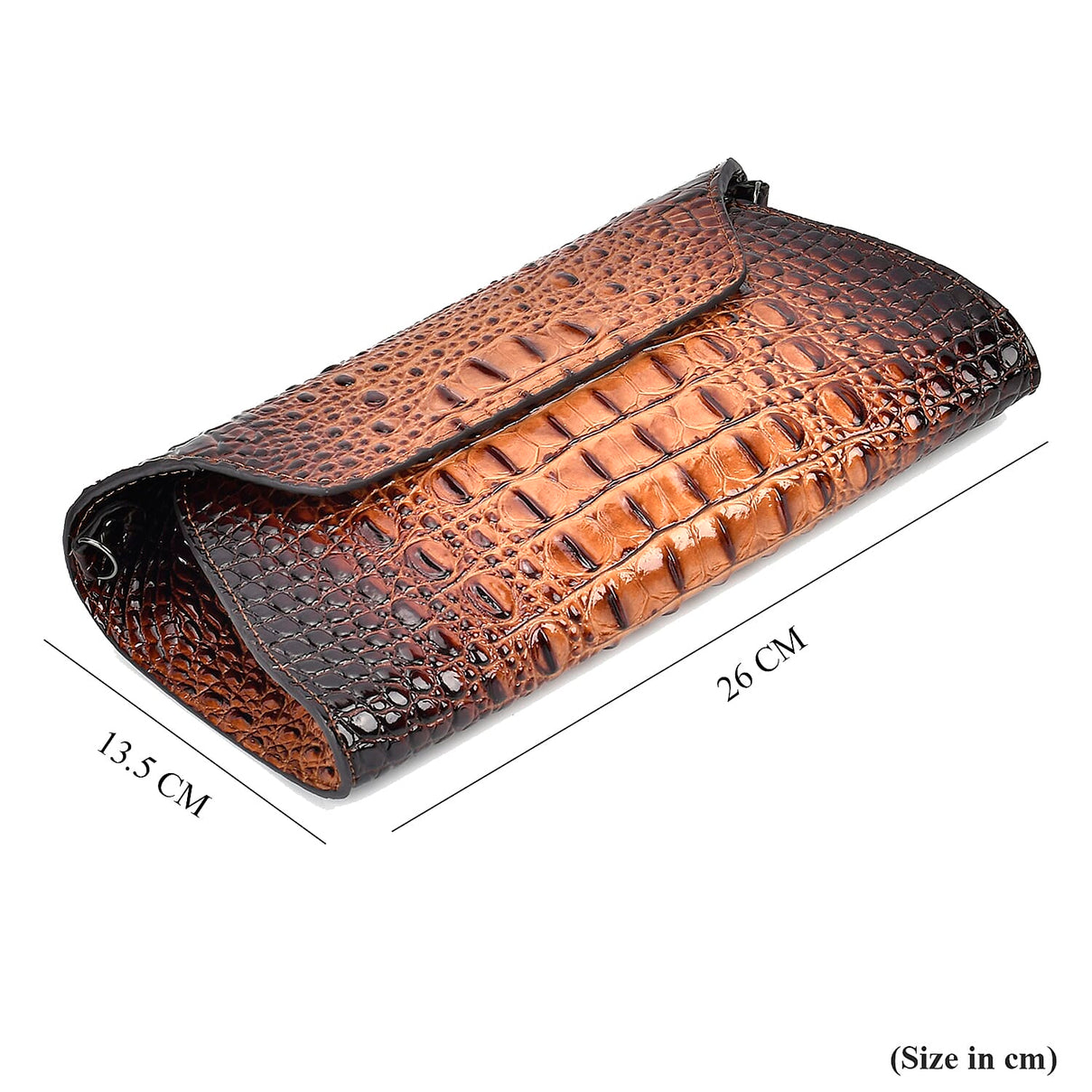Genuine Leather Croc Skin Textured Crossbody Bag 7749515 5