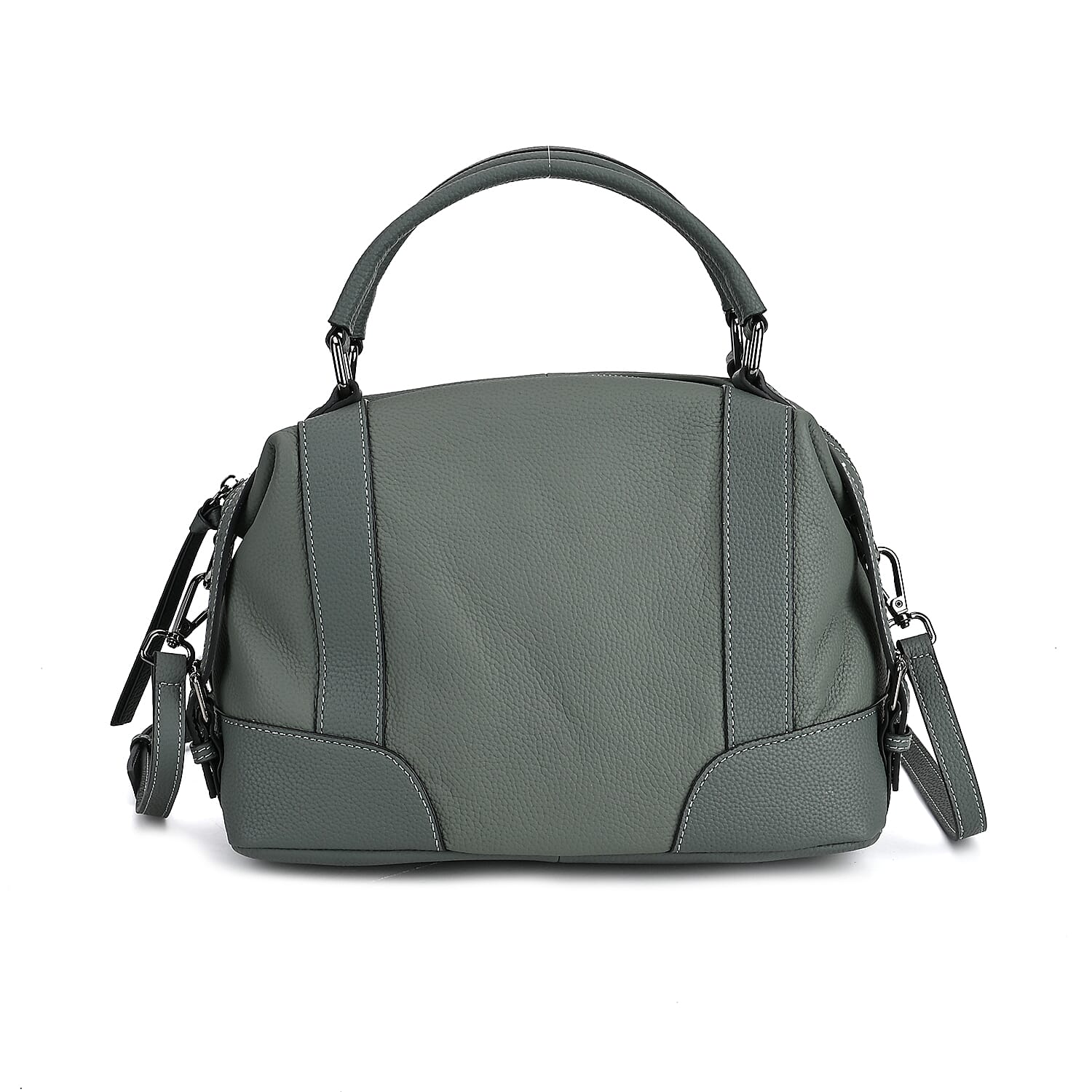 Leather Solid Crossbody Bag (Size 29x13x22 cm) - Green 7859857 0
