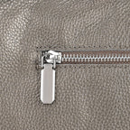 Leather Solid Crossbody Bag (Size 29x8x30 cm) - Metallic Grey