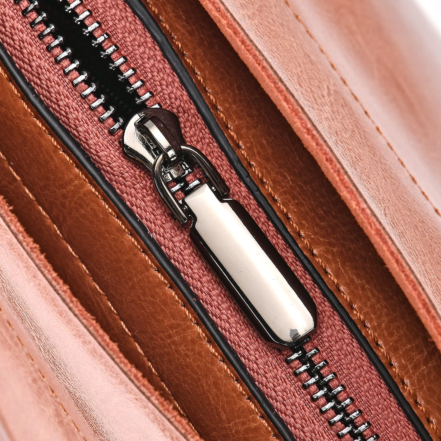 Genuine Leather Convertible Bag with Handle Drop and Detachable Long Strap 7722150 6