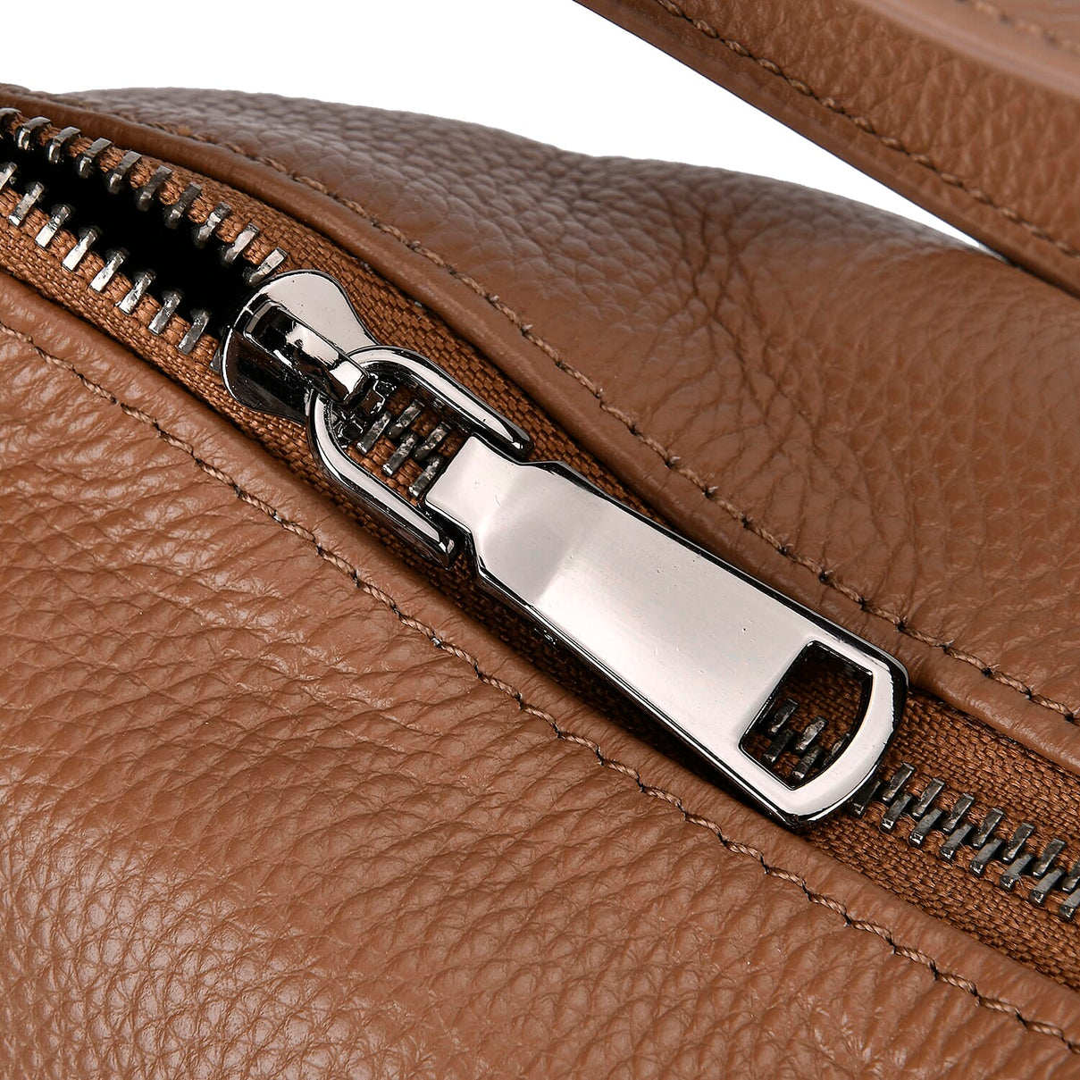 100% Genuine Leather 2-in-1 Crossbody Bag with Adjustable Shoulder Strap - Khaki 7749415 3
