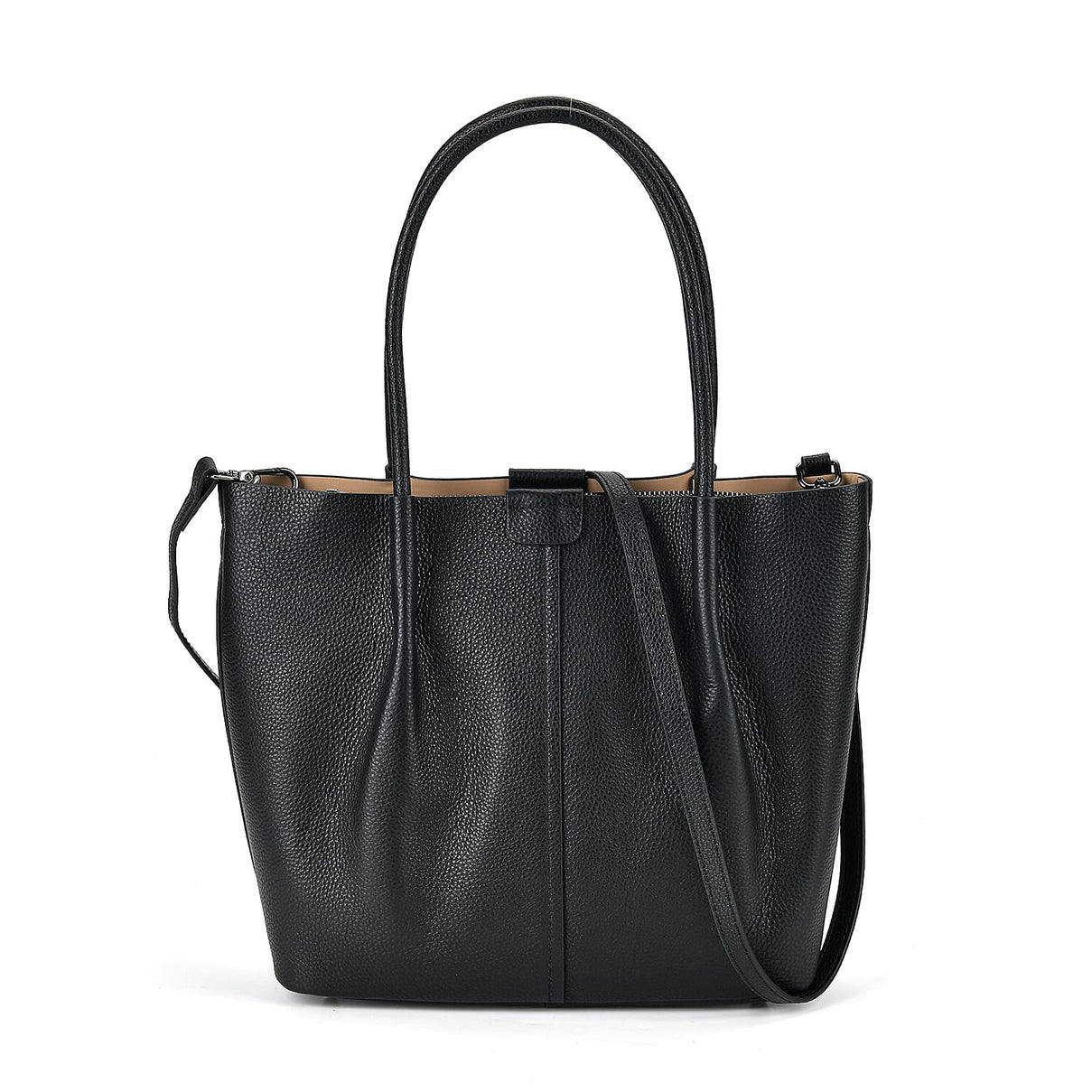 Genuine Leather Solid Tote Bag 7793113 0