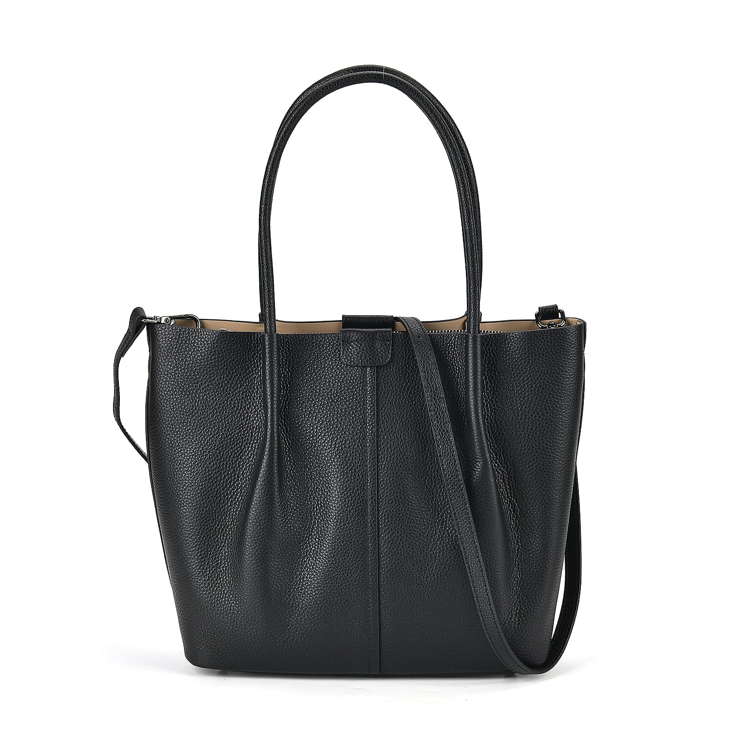 Genuine Leather Solid Tote Bag 7793113 0