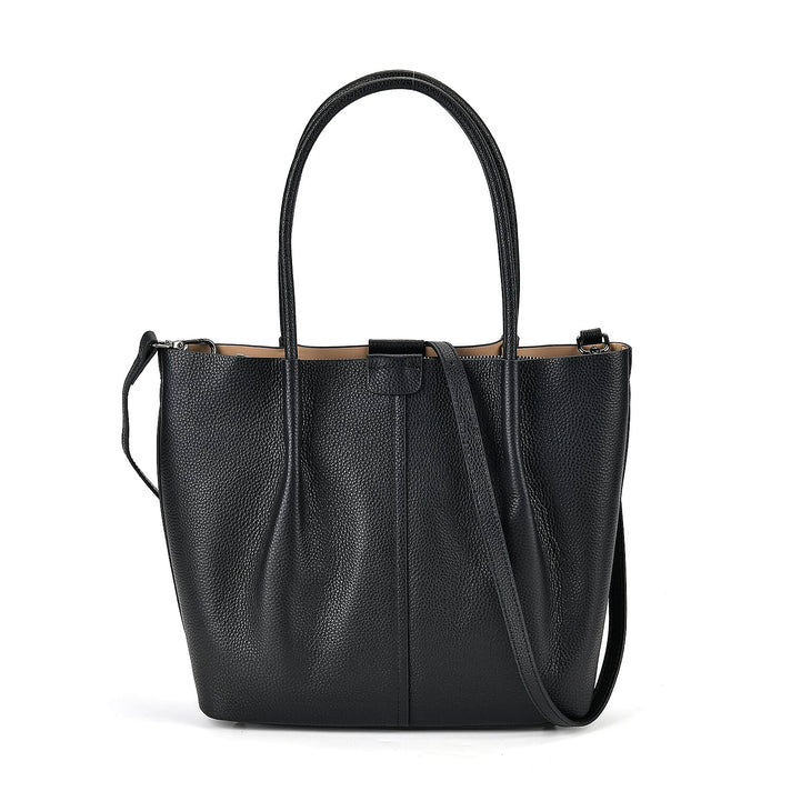 Genuine Leather Solid Tote Bag 7793113 1