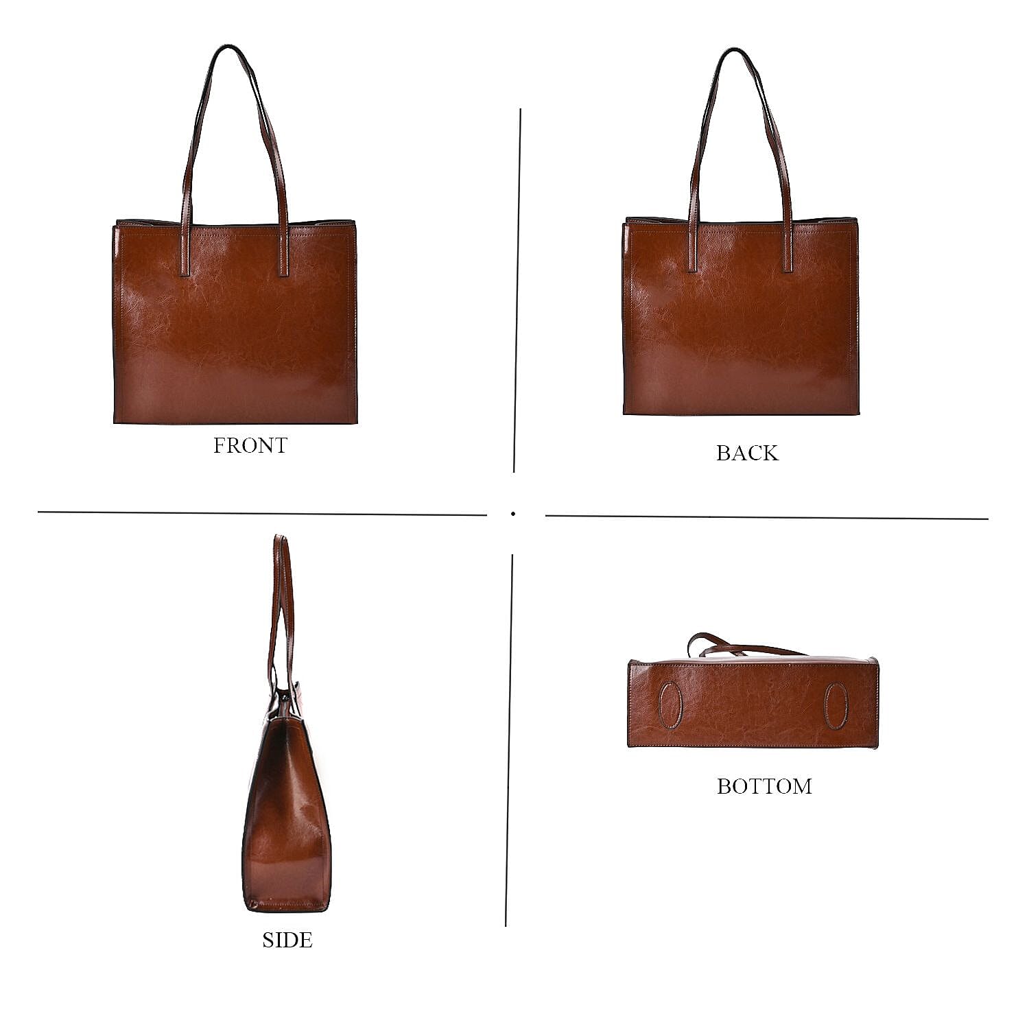 Biggest Designer CloseOut Deal-100% Genuine Leather Sumptuous Bag in Tan Colour 7622982 3
