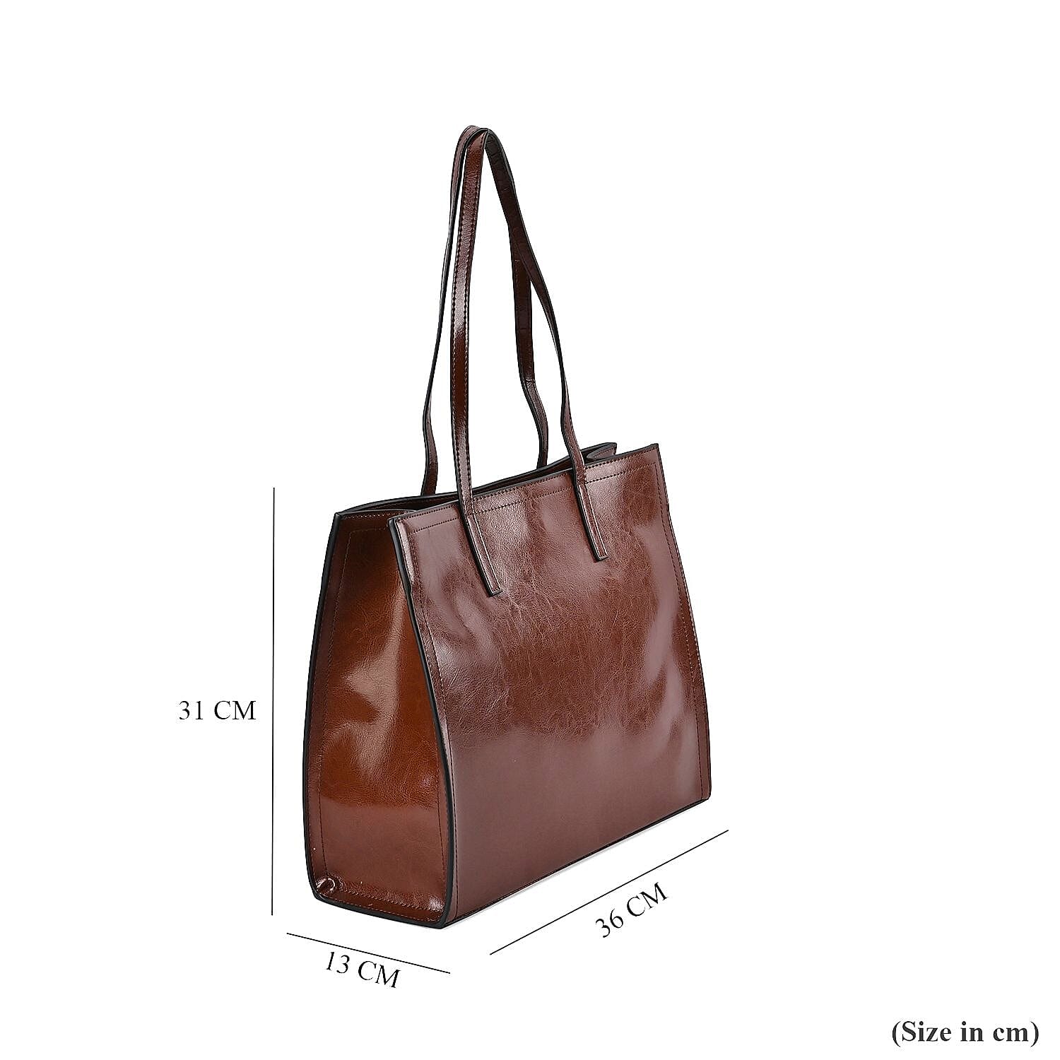 Biggest Designer CloseOut Deal-100% Genuine Leather Sumptuous Bag in Tan Colour 7622982 6