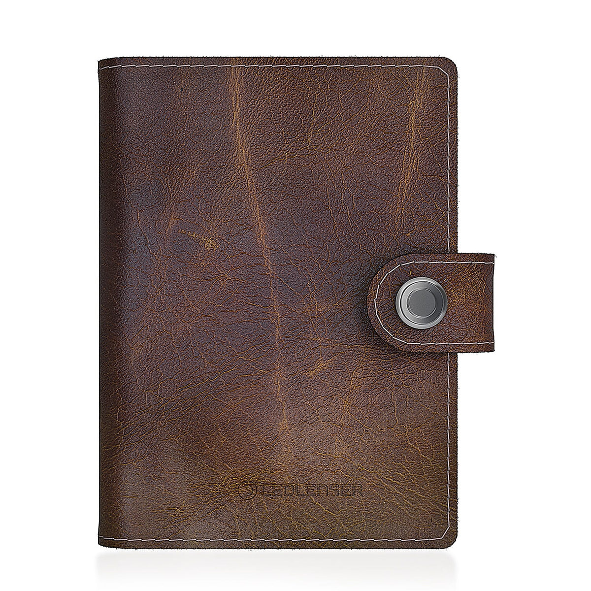 Ledlenser Lite Genuine Leather Wallet, Wireless Charging, Secure Card Holder, Flashlight With RFID Protection - Brown 7962888 0