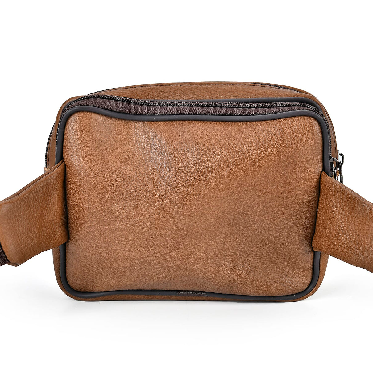 Genuine Leather Weave Waist Bag - Brown 7700615 4