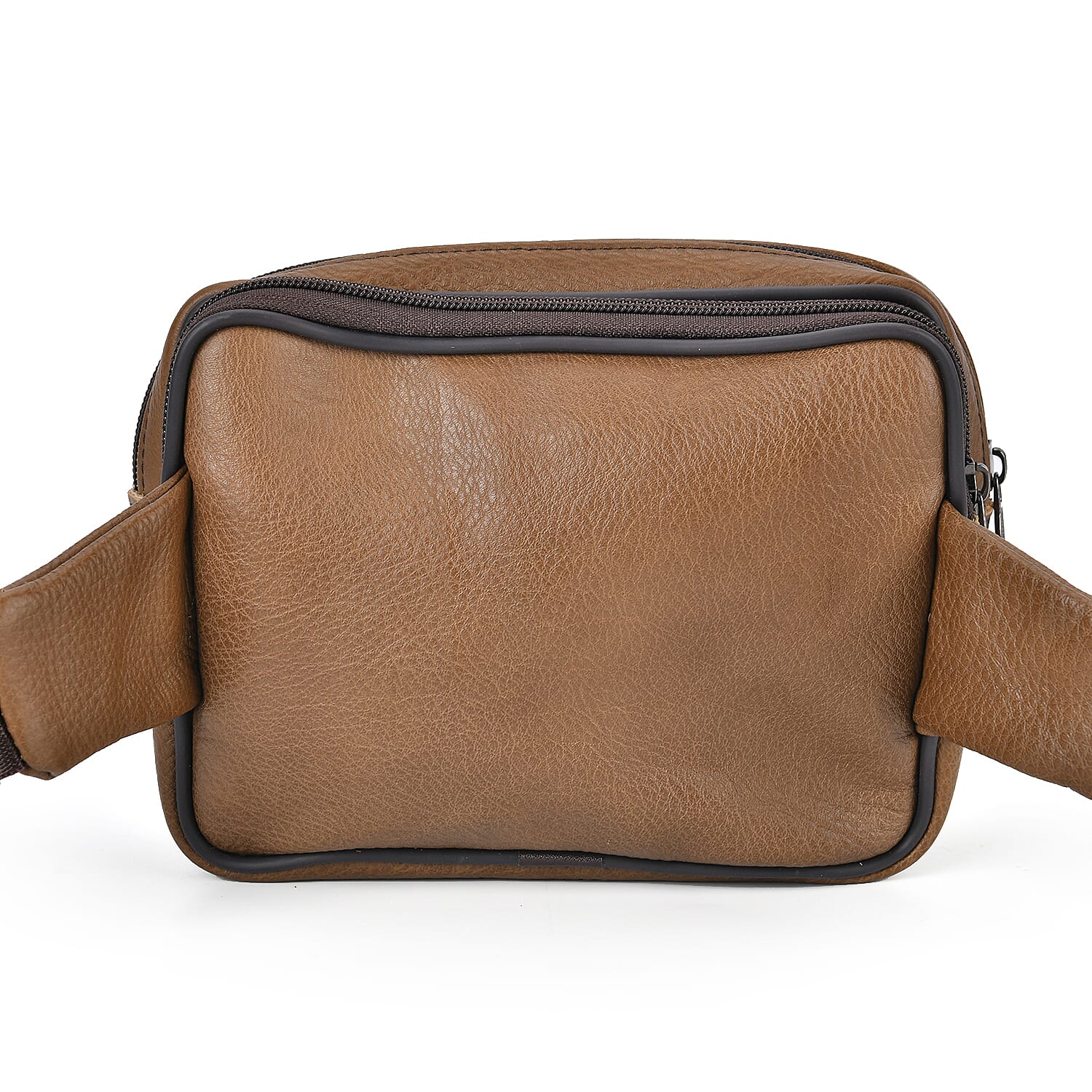 Genuine Leather Weave Waist Bag - Brown 7700615 4