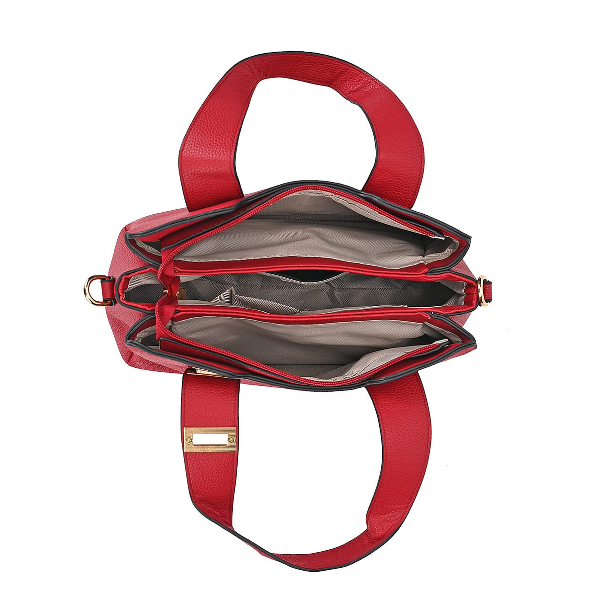Designer Inspired Patterned Crossbody Bag - Red 7858041 4
