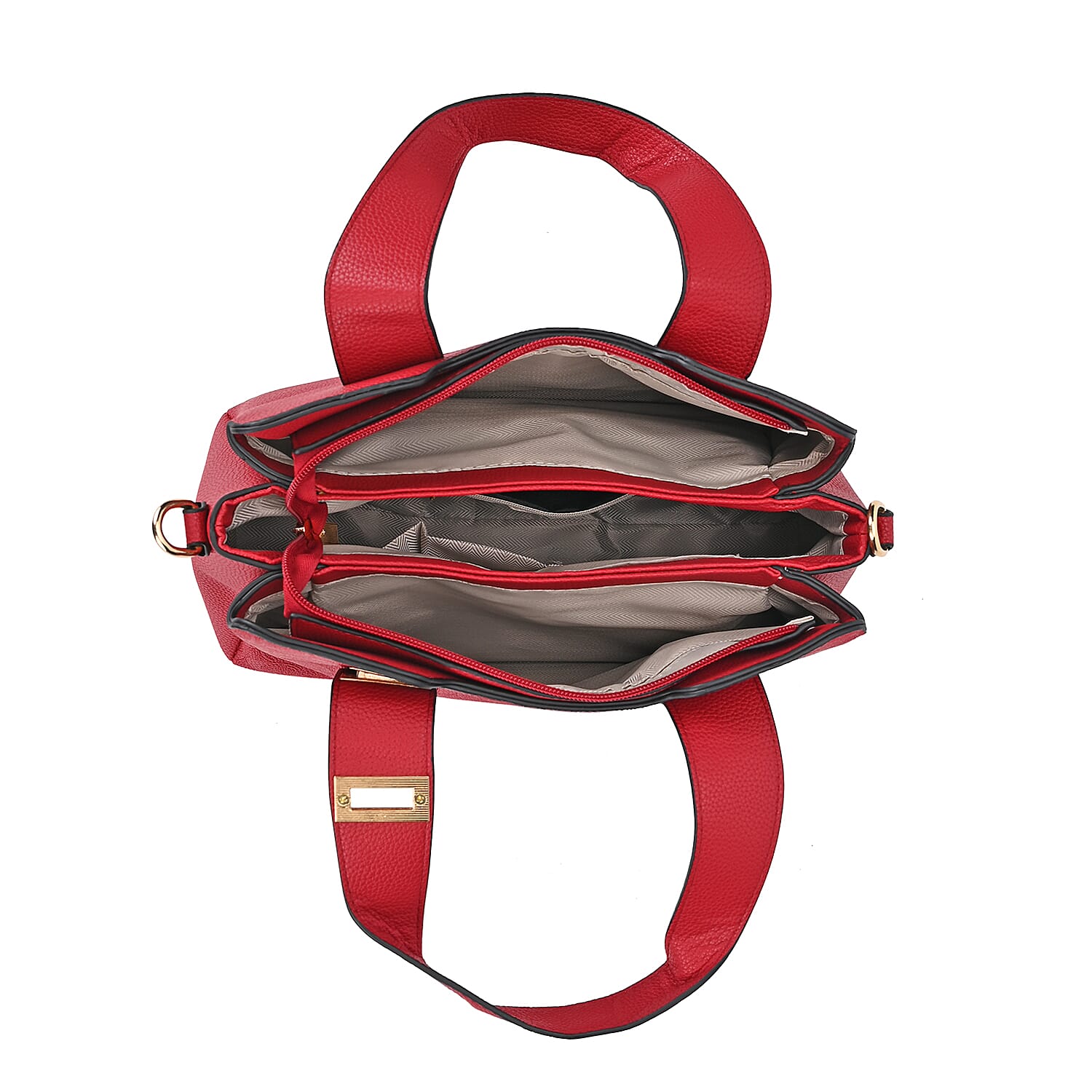Designer Inspired Patterned Crossbody Bag - Red 7858041 4