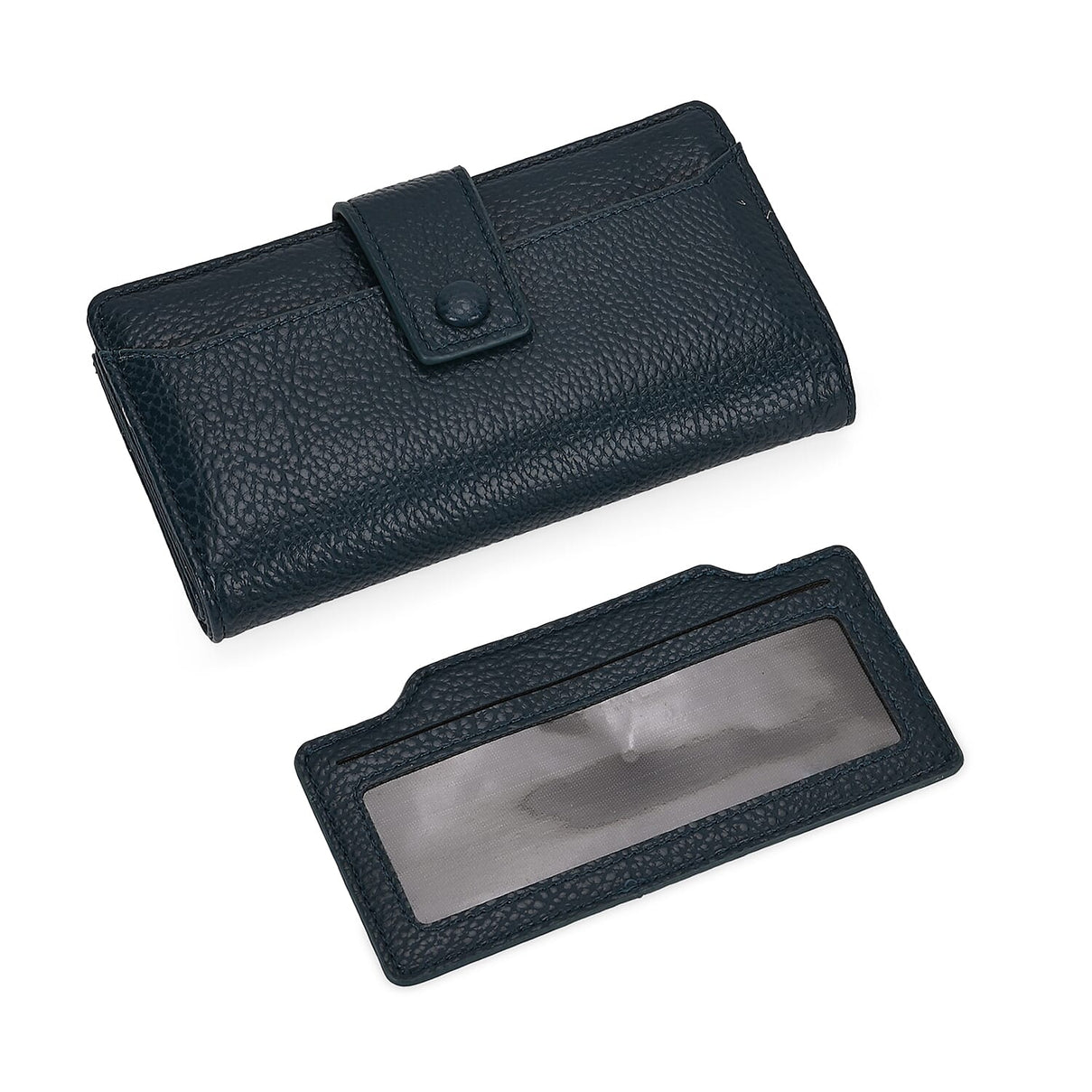 Leatherette RFID Wallet with 20 Card Slots - Blue 7858553 5