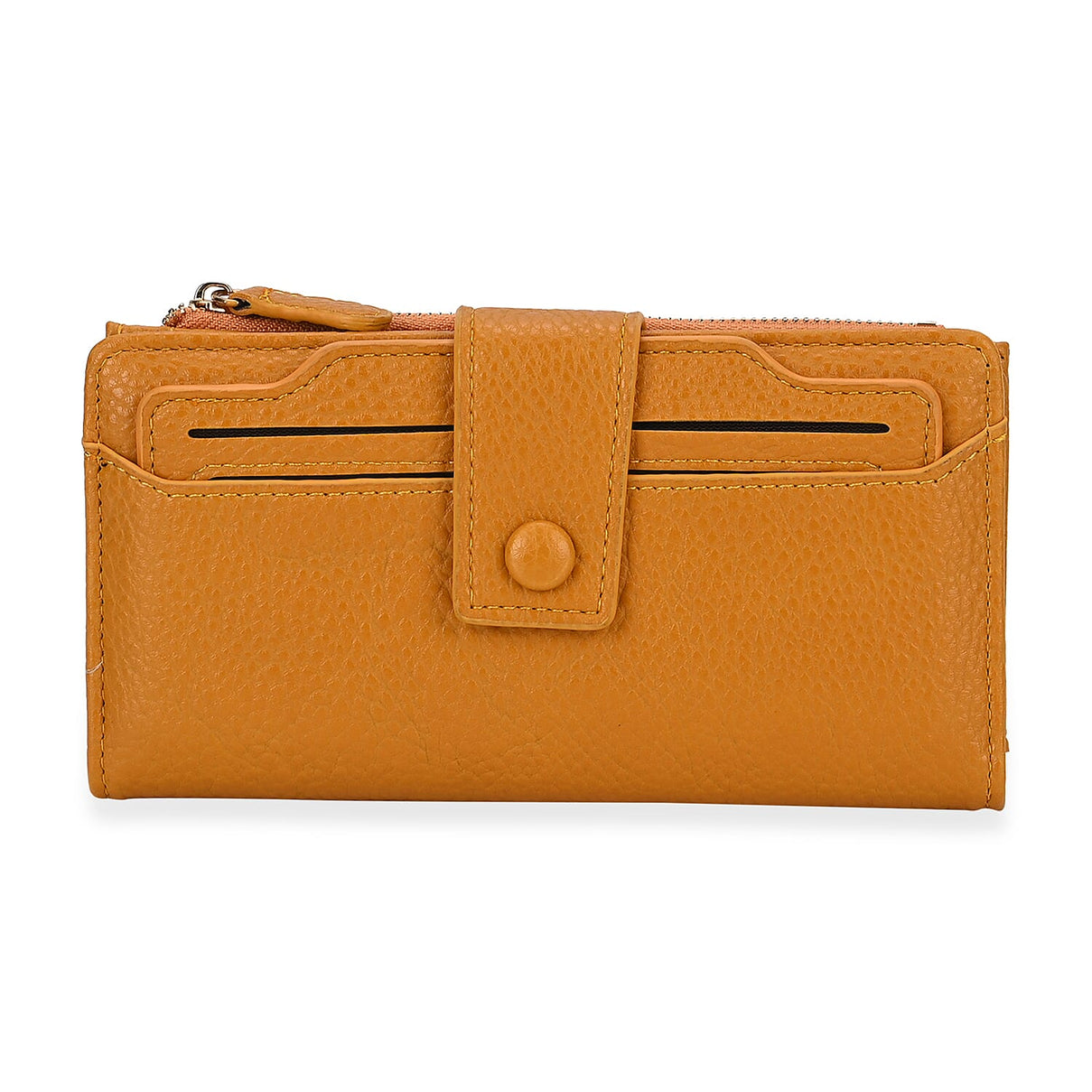 Leatherette RFID Wallet with 20 Card Slots - Yellow 7858555 0
