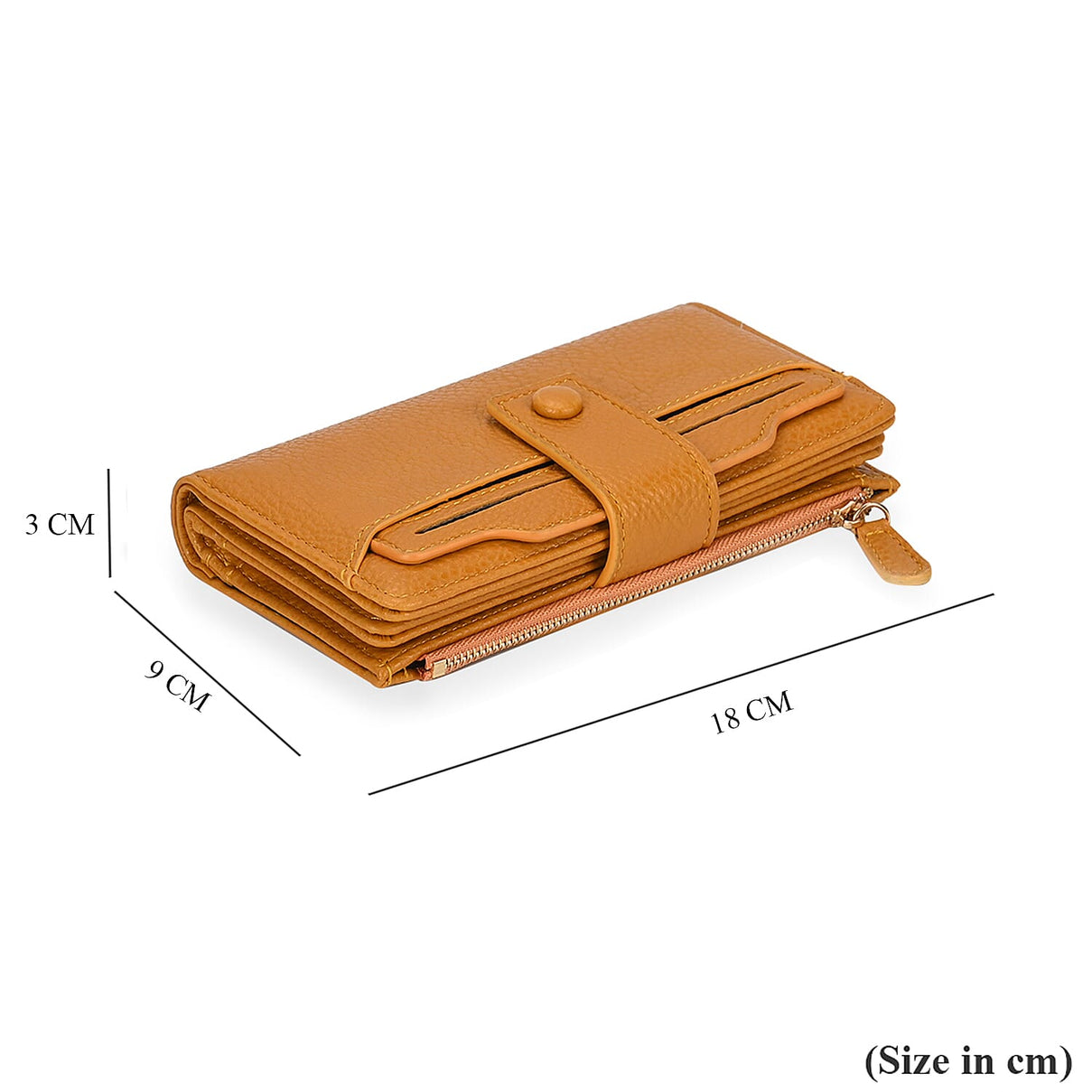 Leatherette RFID Wallet with 20 Card Slots - Yellow 7858555 7