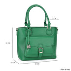 Solid Satchel Crossbody Bag - Green