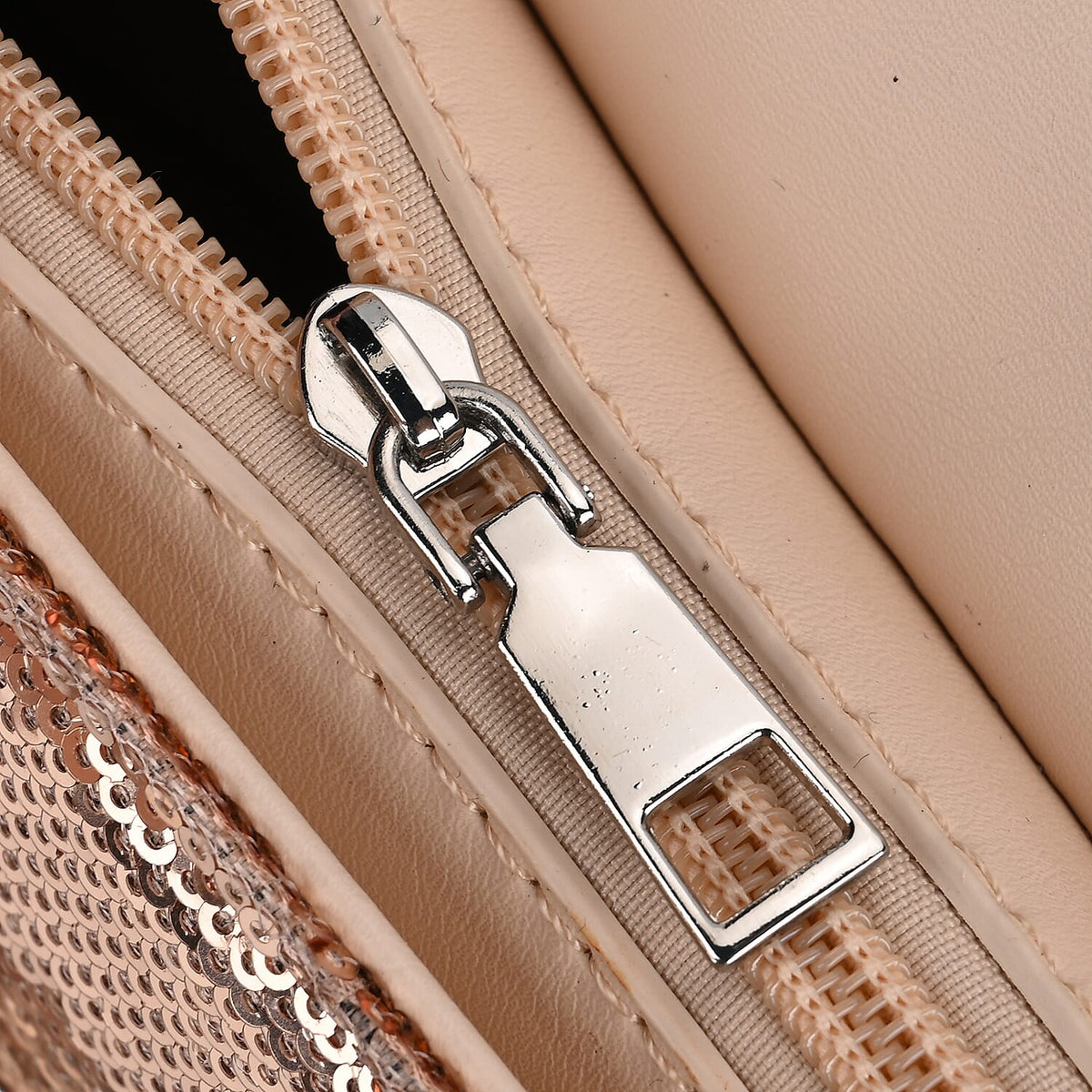PU Sequin Crossbody Bag (Size 25x8x16 cm) - Champagne &amp; AB V32646786 9