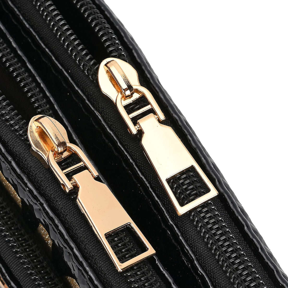 Leatherette Zebra Pattern Crossbody Bag - Gold Zebra 7849598 6