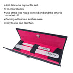 Leighton Denny - Antibacterial Nail File Duo S-L in Wallet