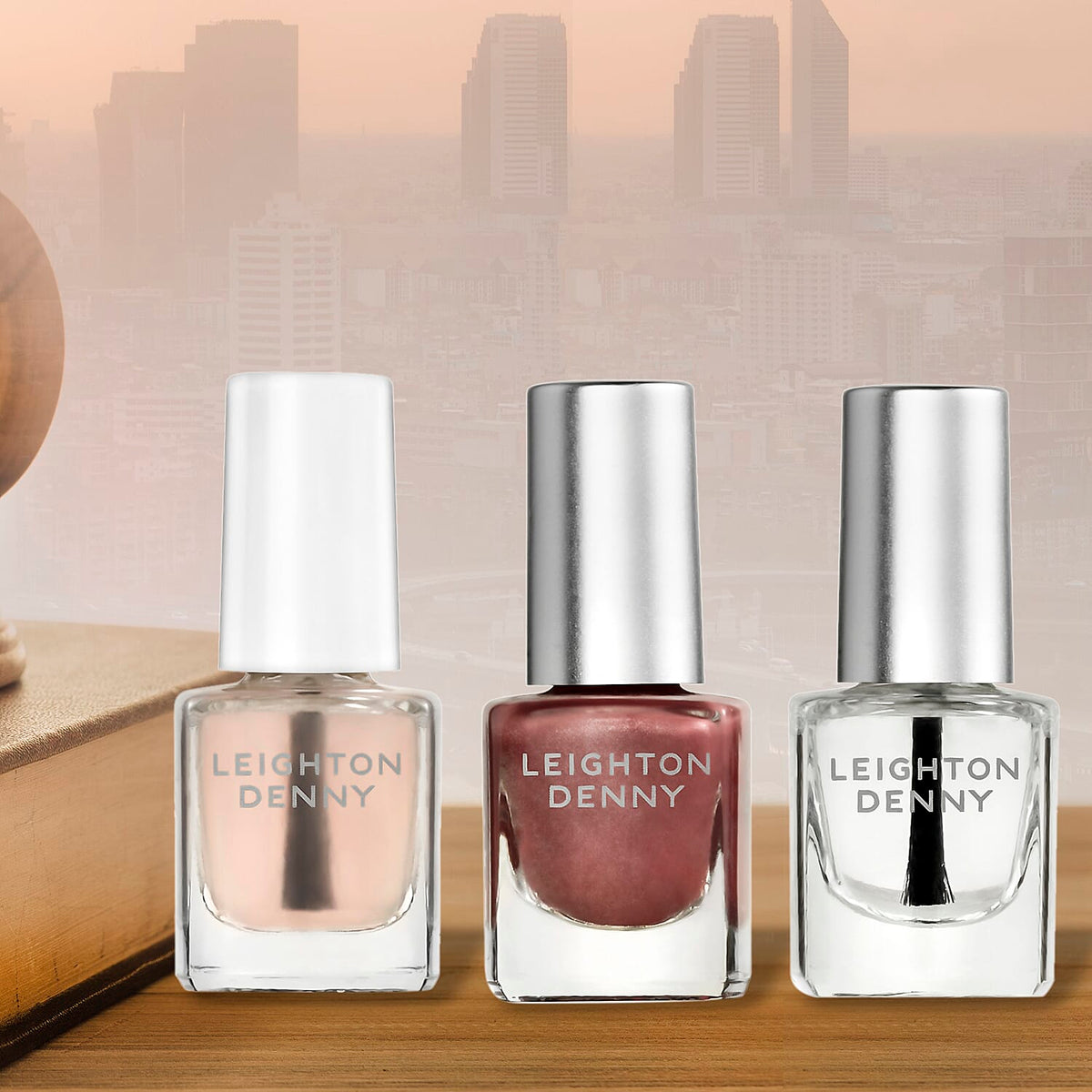 Leighton Denny- Bronzed (Rock Solid 5ml, Bronzed Babe 5ml - Crystal Finish 5ml) 7212890 2