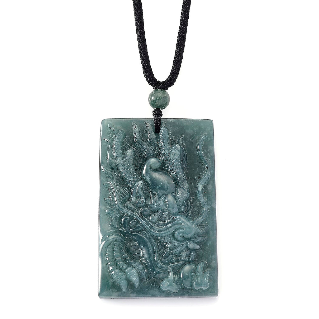 Natural Type A Jadeite Dragon Necklace 150.00 Ct. 8312518 0