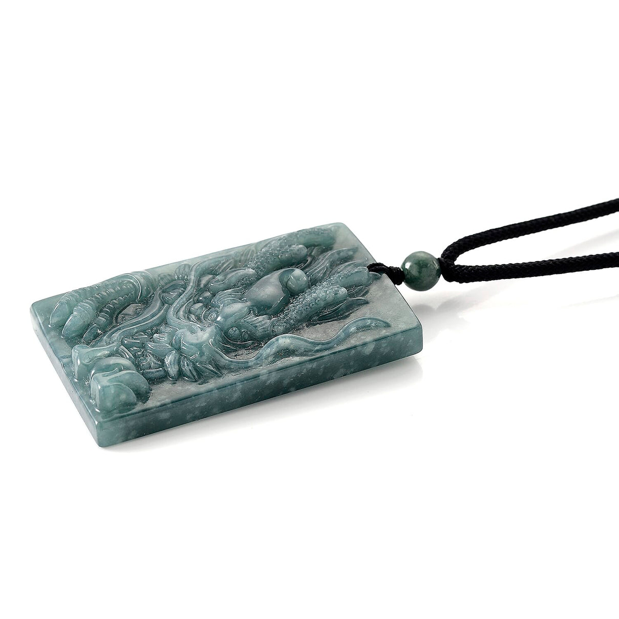 Natural Type A Jadeite Dragon Necklace 150.00 Ct. 8312518 4