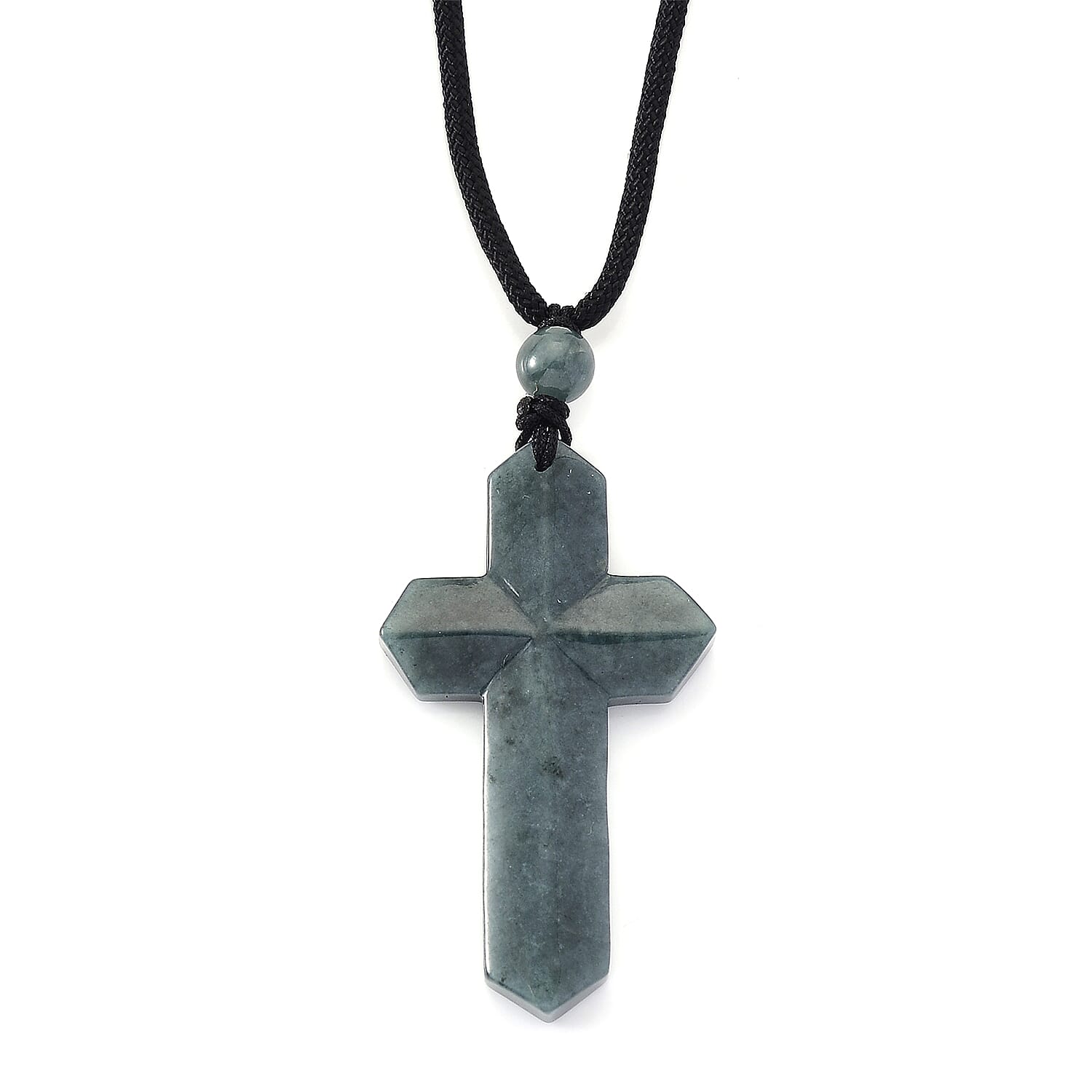 Natural Type A Jadeite Cross Necklace 55.00 Ct. 8312515 0