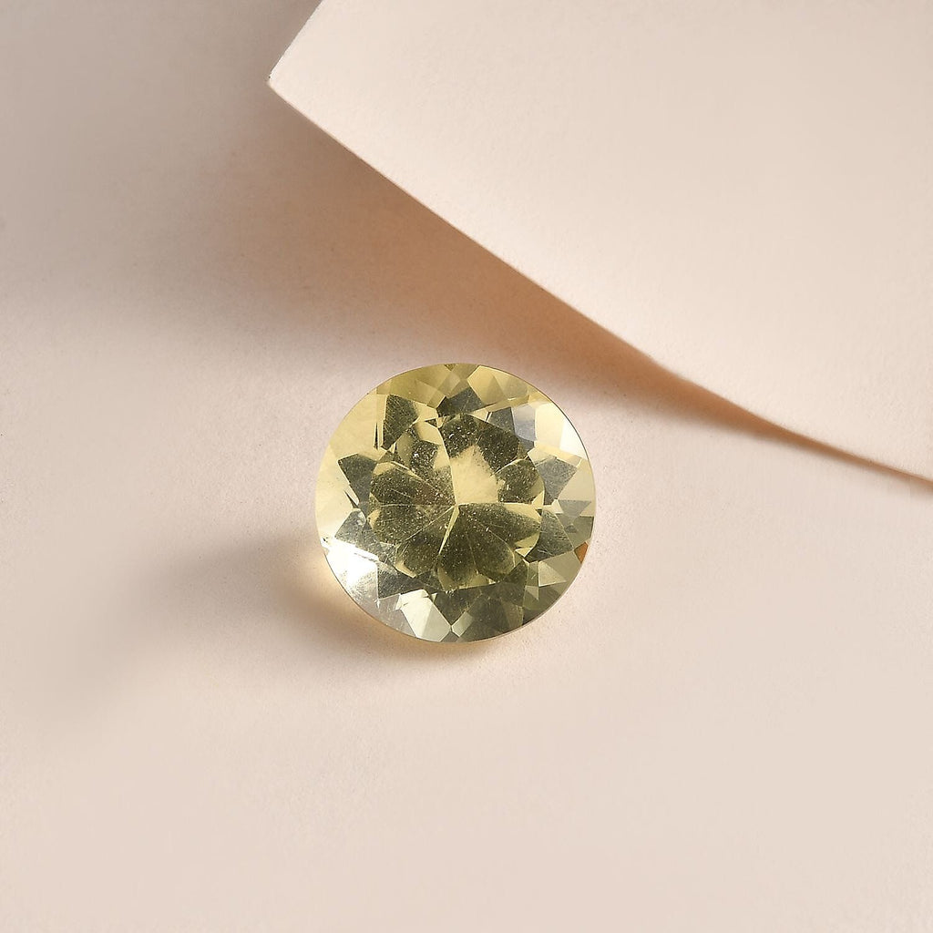 Lemon Quartz Round 12 mm