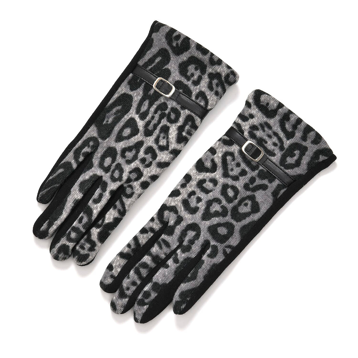 Leopard Print Benie Hat and Gloves Set 7850634 6
