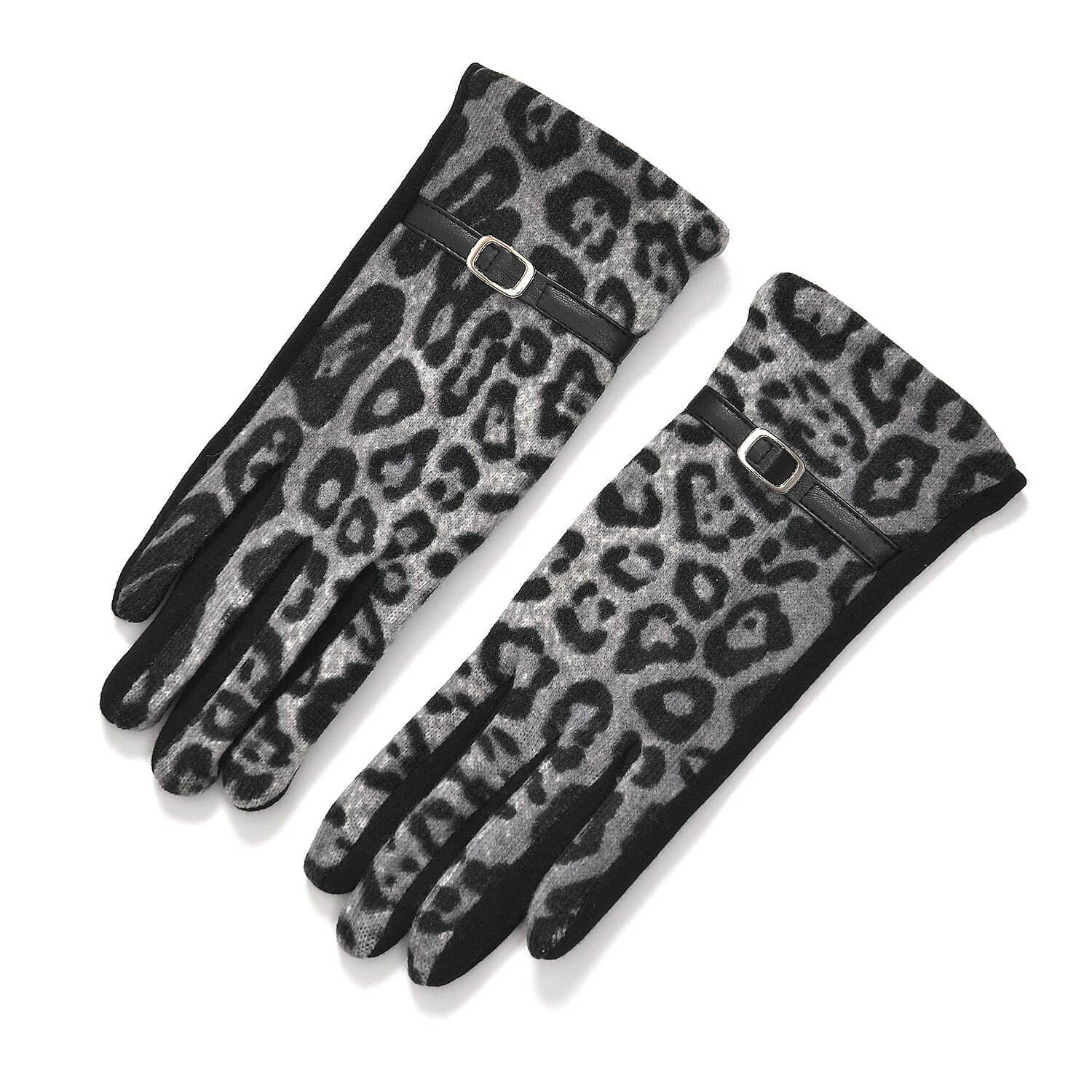 Leopard Print Benie Hat and Gloves Set 7850634 6
