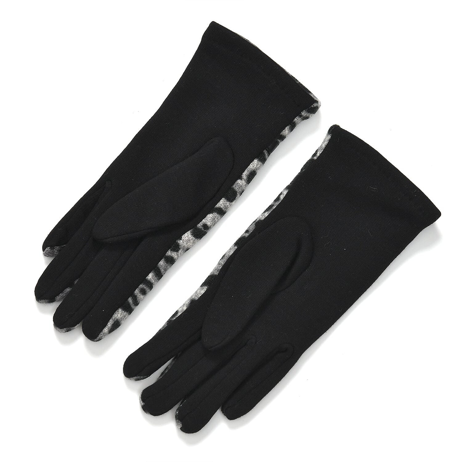 Leopard Print Benie Hat and Gloves Set 7850634 7