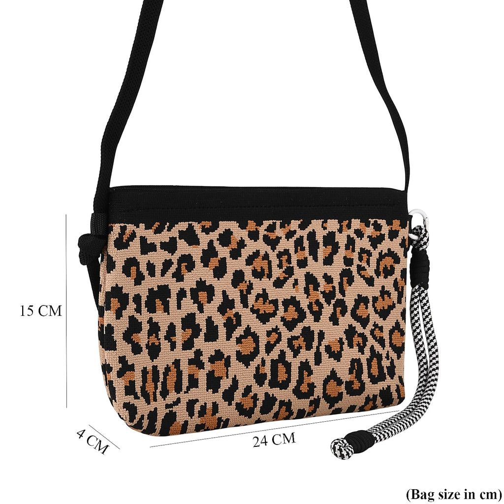 Designer-Inspired Flower Print Crossbody Bag - Floral