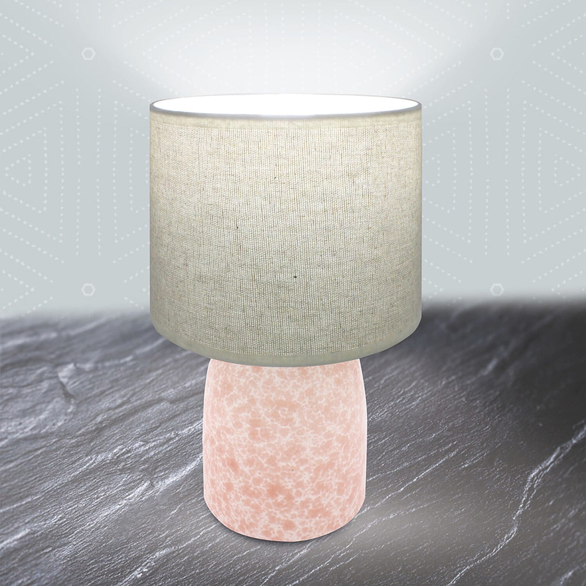 Table Lamp With Lamp Shade - Pink 8046585 0