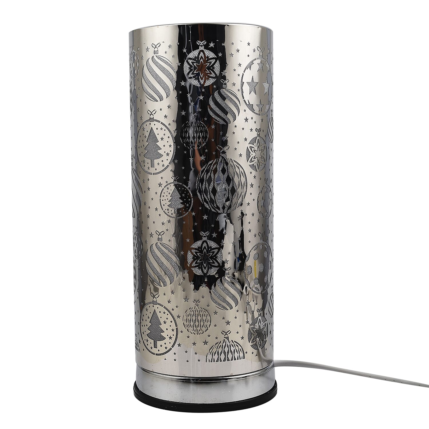Lesser &amp; Pavey Xmas Baubles LED Aroma Lamp (Size 26x11x11 Cm) - Silver 7261815 0
