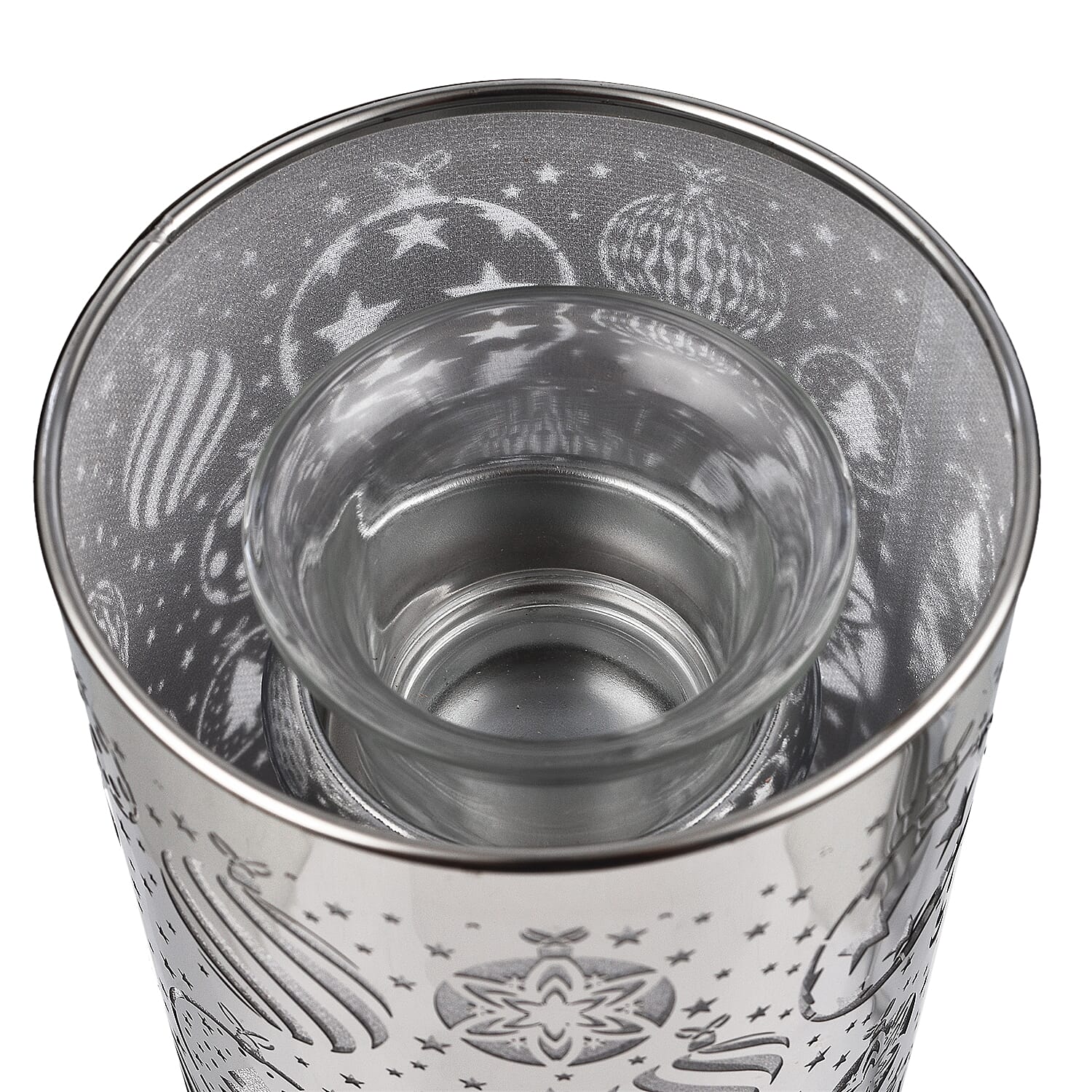 Lesser &amp; Pavey Xmas Baubles LED Aroma Lamp (Size 26x11x11 Cm) - Silver 7261815 6