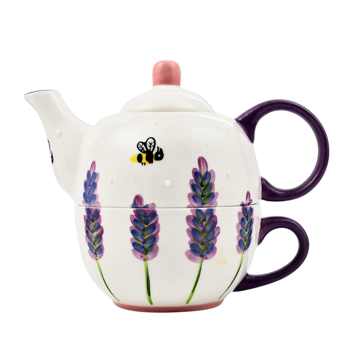 Lesser and Pavey - Lavender - Bees Tea for One-Cup 250ml, Teaport 450ml - Purple 7801164 1