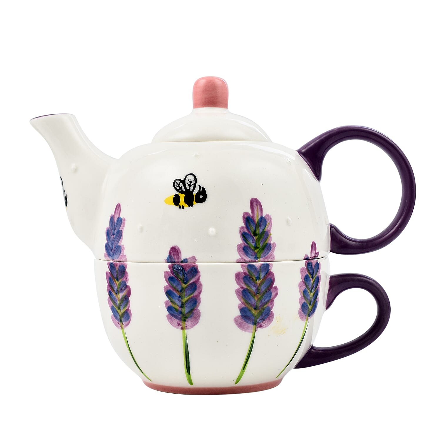Lesser and Pavey - Lavender - Bees Tea for One-Cup 250ml, Teaport 450ml - Purple 7801164 1