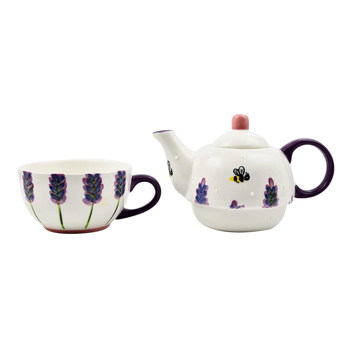 Lesser and Pavey - Lavender - Bees Tea for One-Cup 250ml, Teaport 450ml - Purple 7801164 4