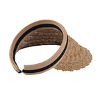 Lifestyle 100% Paper Floral Texture Straw Hat (57-58cm) - Light Khaki
