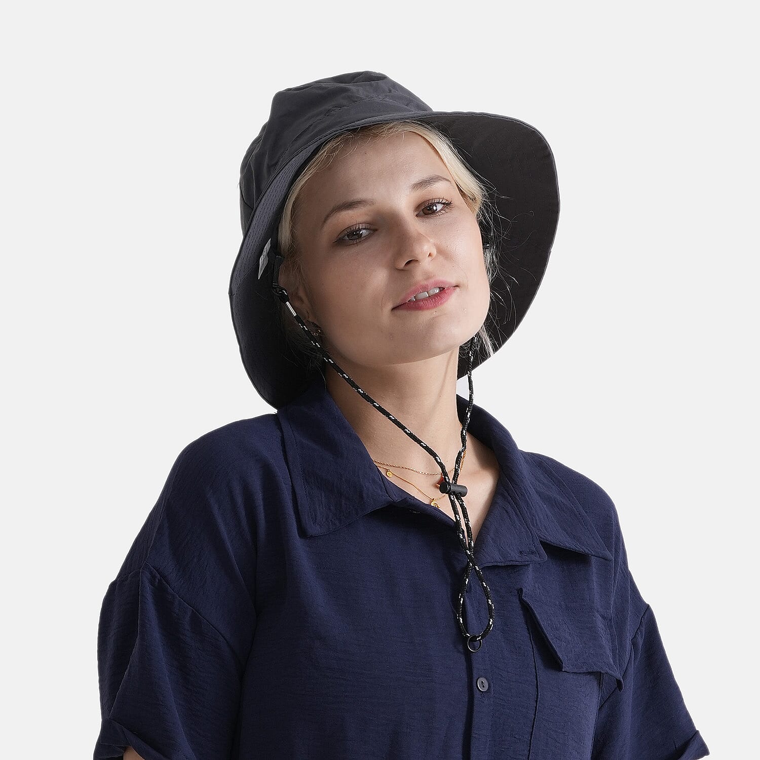Lifestyle Foldable Sun Hat (58cm) - Dark Grey V32515564 2