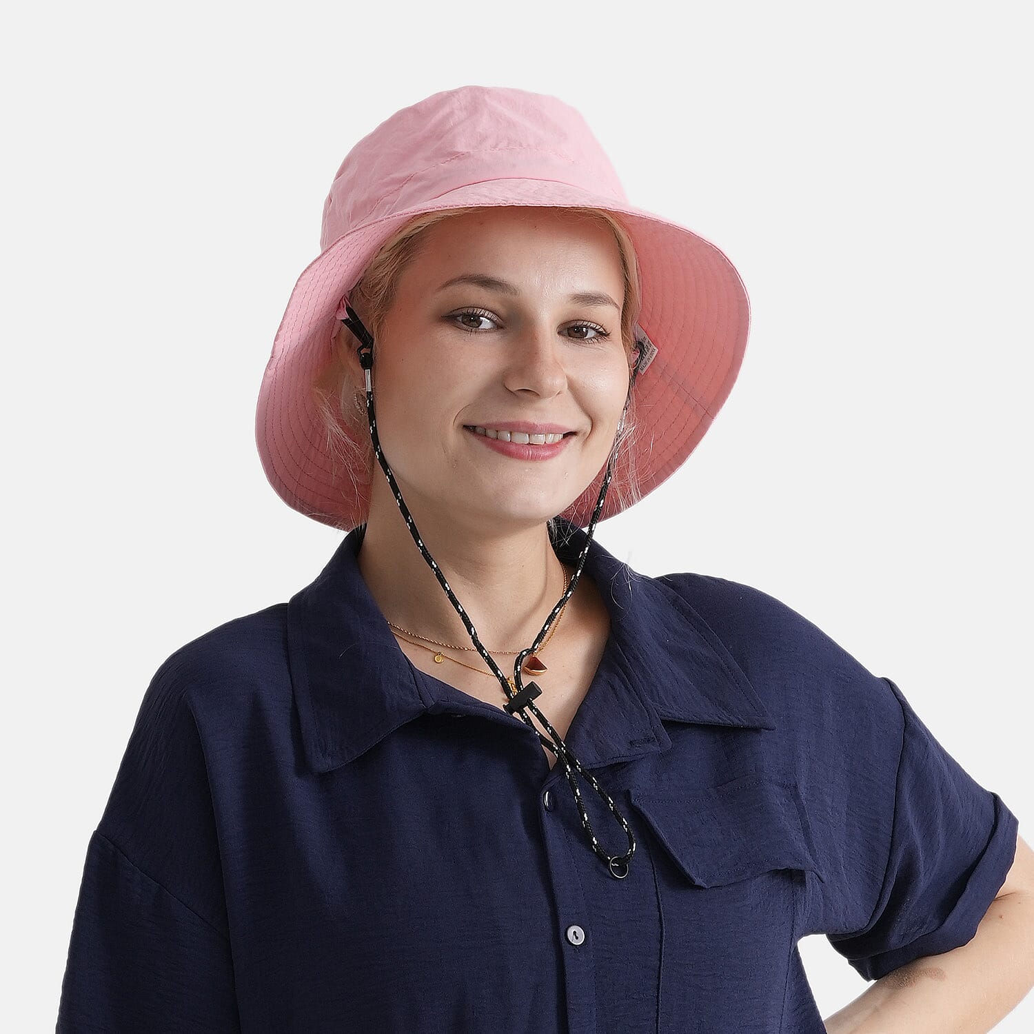 Lifestyle Foldable Sun Hat (58cm) - Peach Pink 8519829 2