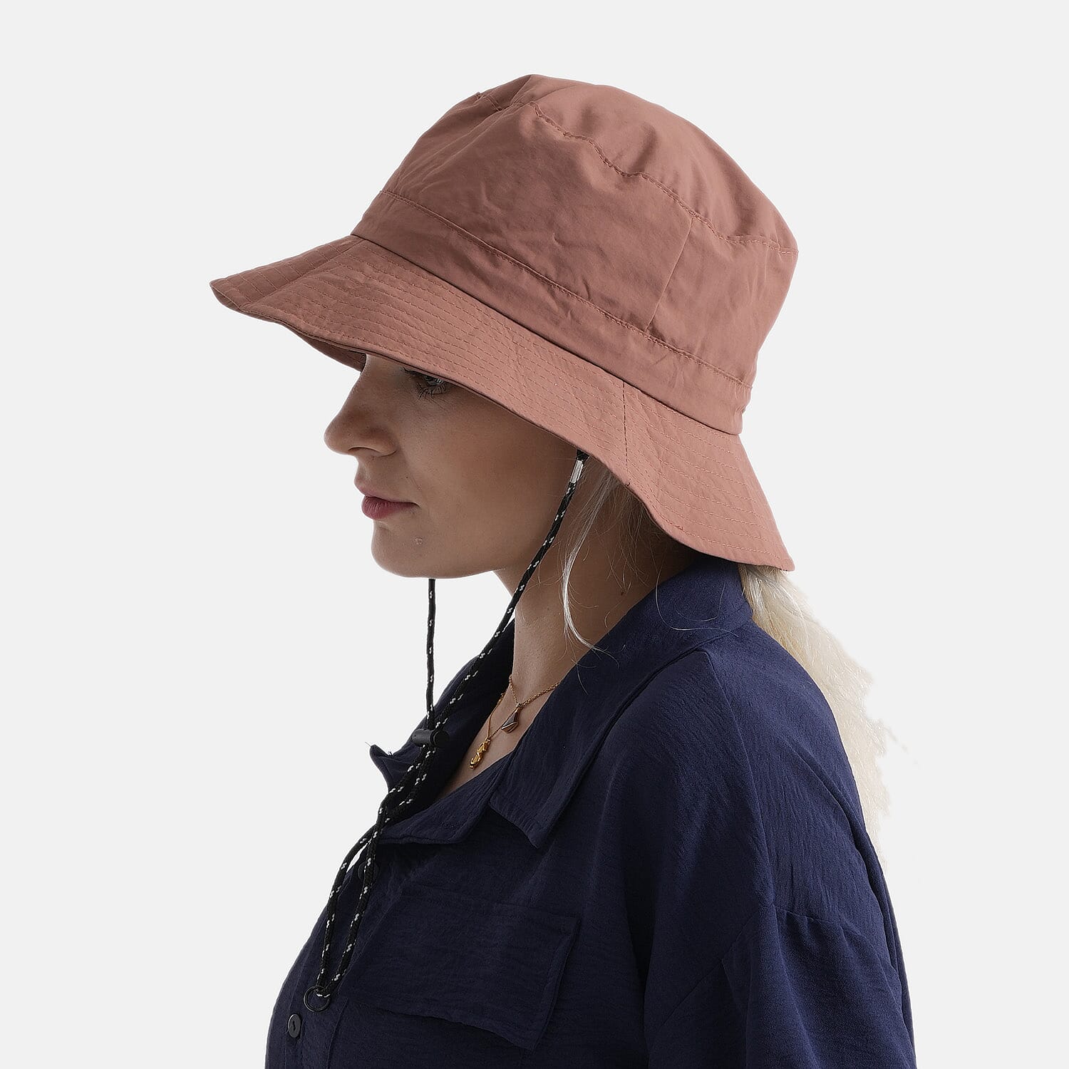 Lifestyle Foldable Sun Hat (58cm) - Terracotta V32515865 2