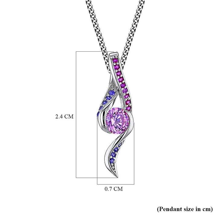 Sterling Silver Desinger Pendant in Multi Colour 7754602 2