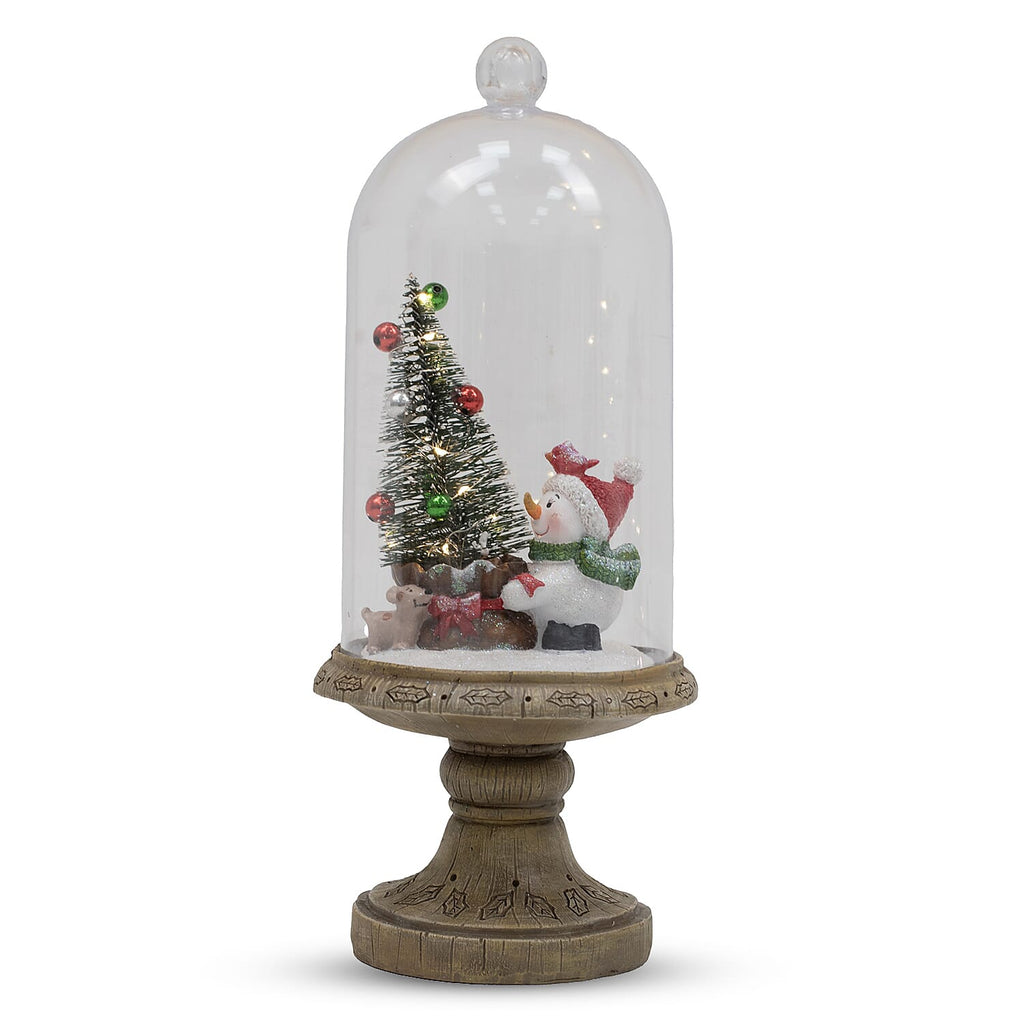 Light-up Snowman in a Dome