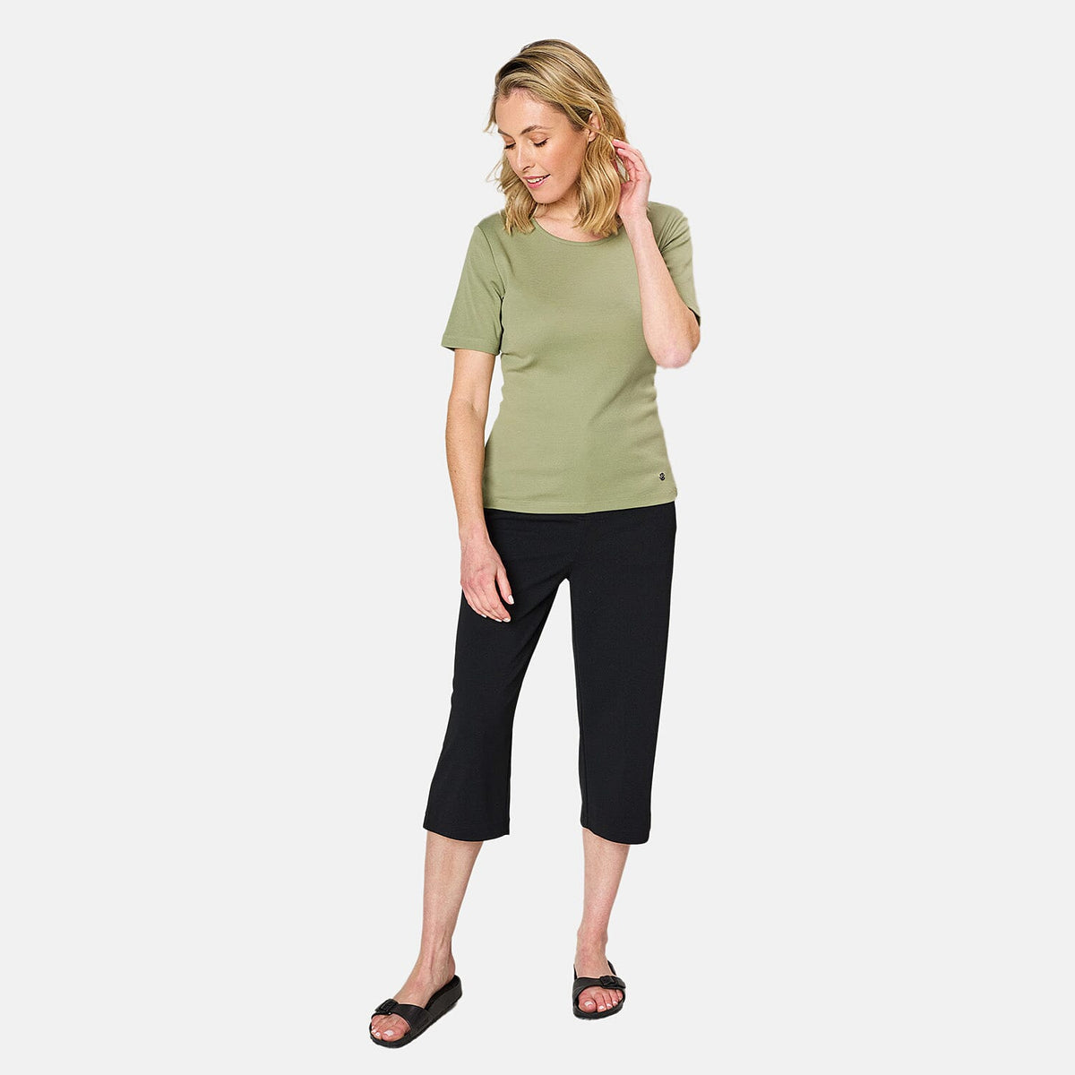 EMRECO Lightweight Crepe Culotte - Black V32553524 1