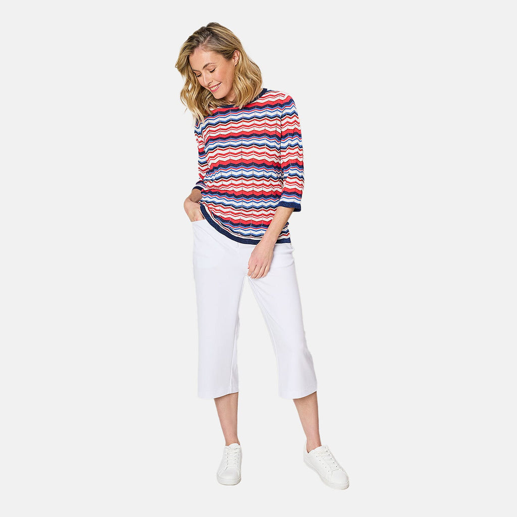 EMRECO Lightweight Crepe Culotte (Size 14) - White